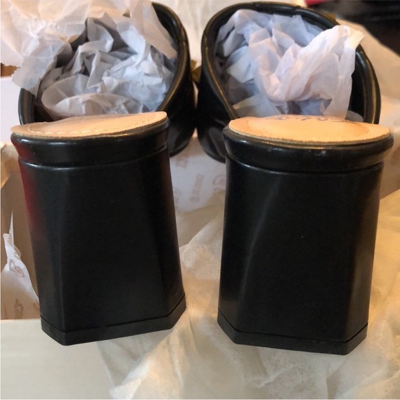 🌟G. C. Shoes Quilted Studded slip on chunky heel sandals storage bags & box - Picture 8 of 16